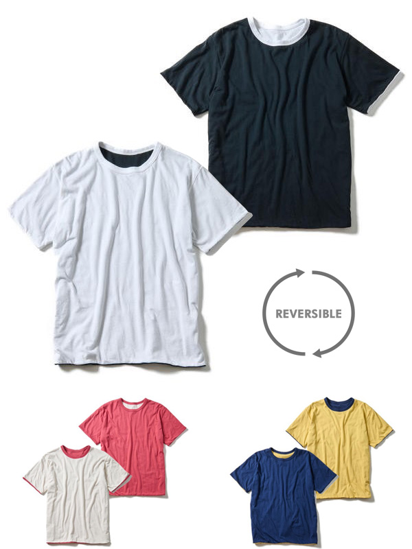 Good On グッドオン Tシャツ メンズ レディース 半袖 無地 ブランド 綿100% リバーシブルTシャツ SS REVERSIBLE TEE Baby Jersey リンガーTシャツ GOST-2302 Good On グッドオン Tシャツ メンズ レディース 半袖 無地 ブランド