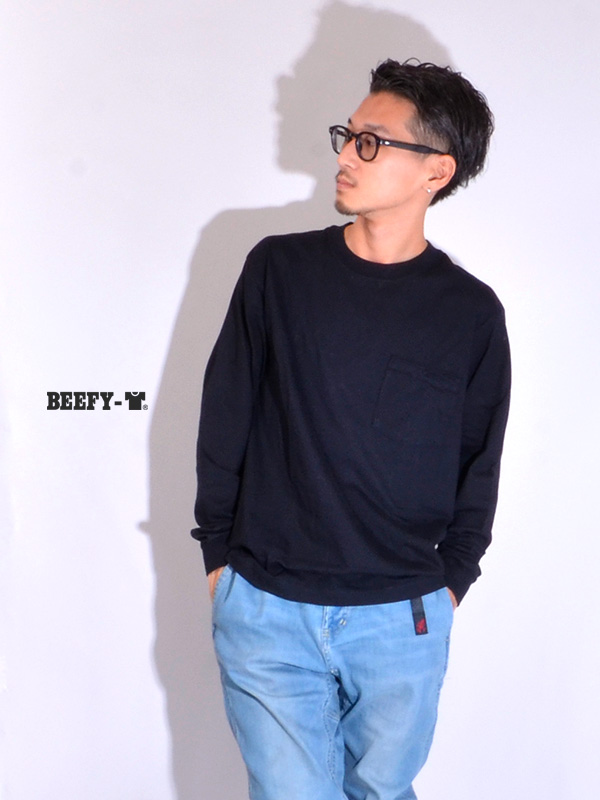 Hanes,BEEFY,ロングスリーブ,ヘインズ,ビーフィー,長袖,ポケット,Tシャツ,メンズ,レディース,ユニセックス,ロングTシャツ,H5196
