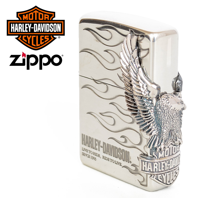 ハーレーダビットソン,ジッポ,zippo,Harley,Davidson,Eagle,イーグル,鷲,炎,小物,グッズ,HDP-04