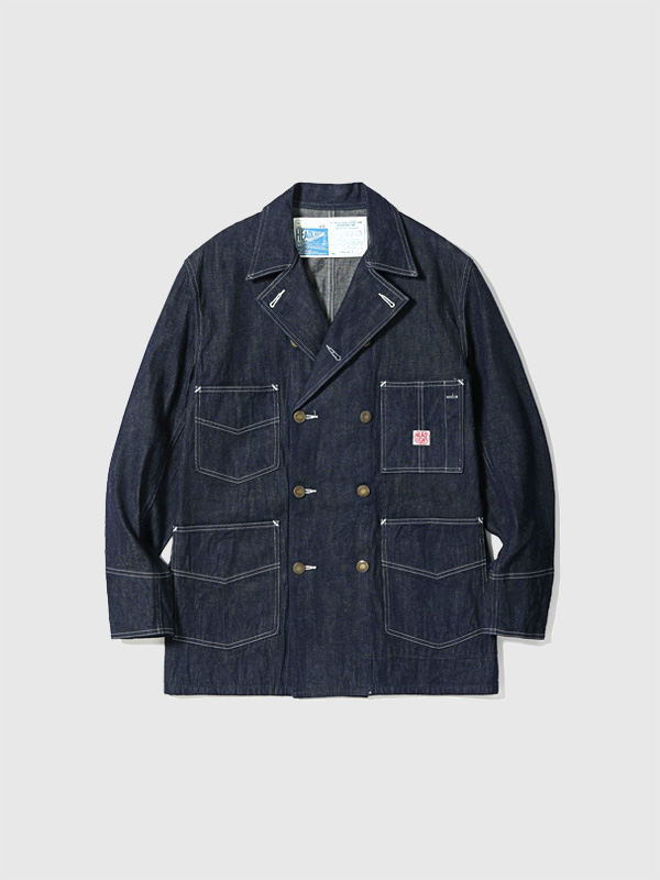 HEADLIGHT,カバーオール,デニム,ダブル,ブレスト,コート,HD15844,HEADLIGHT,9.5oz.,SPECIAL,WEAVE,DENIM,DOUBLE,BREASTED,COAT