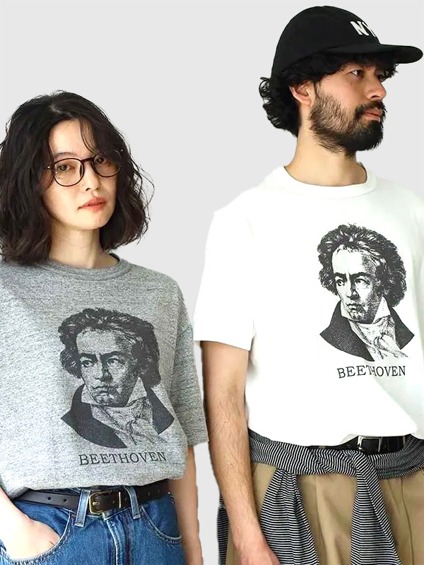 Healthknit,ヘルスニット,ベートーヴェン,Tシャツ,半袖,綿,100%,ブランド,トンプキンス,クルーネック,丸胴,USコットン,218