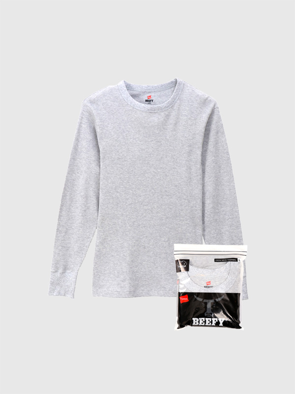 Hanes,BEEFY,ヘインズ,Tシャツ,長袖,ビーフィー,ロンT,ワッフル,サーマル,T,シャツ,メンズ,レディース,ロングTシャツ,HM4-Q103