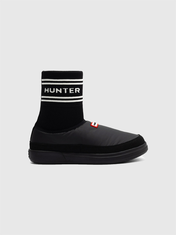 HUNTER,ハンター,ブーツ,ユニセックス,イン,アウト,ハンター,ニッテッド,ソック,スリッパ,ラバー,ロゴ,UFS7113REN