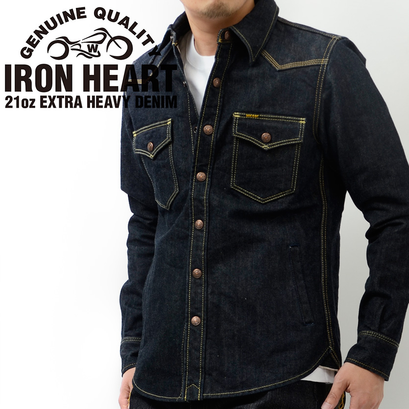 ゴールドIRON HEARTアイアンハート/デニムジャケット(S) IRON HEART / アイアンハート】 526PJ / 21ozセルビッチデニム