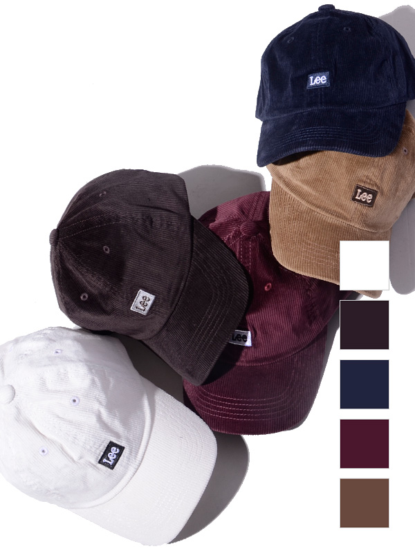 通販,LEE,リー,キャップ,帽子,BOX,LOGO,CAP,コーデュロイ,ロゴキャップ,ベースボールキャップ,6パネル,LA0321-304-324-327-331-376