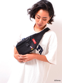 美品試着のみマンハッタンポーテージ×ミッキーウエストバッグ Manhattan Portage マンハッタンポーテージ ミッキー ディズニー