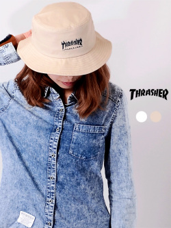 THRASHER,スラッシャー,ハット,レディース,メンズ,ユニセックス,FLAME,LOGO,BUCKET,HAT,バケットハット,バケハ,20TH-H02