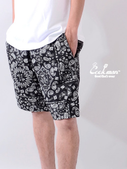 COOKMAN,クックマン,シェフパンツ,ショートパンツ,chef,pants,ブラックペイズリー,メンズ,レディース,Short,Pants,Paisley,231-01815