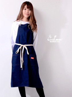 COOKMAN,クックマン,エプロン,おしゃれ,かわいい,ブランド,ロング,レディース,メンズ,Long,Apron,Denim,デニム,233-91901