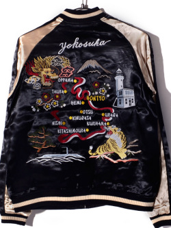 ジャパネスク,スカジャン,虎,龍,地図,富士山,桜,タイガー＆ドラゴン,マップ,JAPANESQUE,ジャケット,アウター,3RSJ-042