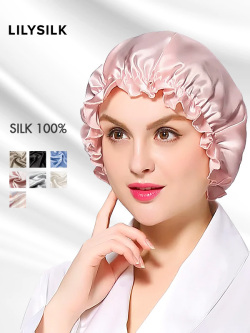 新品未使用　Lilysilk ブルー　シルクナイトキャップ  3個セット 楽天市場】LILYSILK(リリーシルク) ナイトキャップ シルク