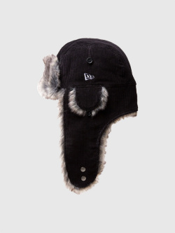 NEW,ERA,ニューエラ,キャップ,トラッパー,パイロット,コーデュロイ,ファー,防寒,The,Trapper,ブラック,黒,ドッグイヤー,14667627