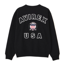 AVIREX,アビレックス,スウェット,トレーナー,SIGNATURE,VARSITY,LOGO,CREWNECK,SWEAT,バーシティ,ロゴ,裏起毛,7836932001