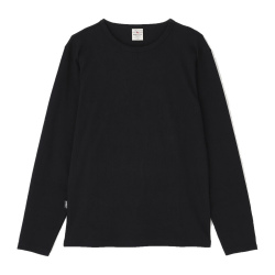 AVIREX,アビレックス,Tシャツ,クルーネック,長袖,デイリーウェア,RIB,L/S,T-SHIRT,リブ,ブラック,ホワイト,抗菌,防臭,7834930019,6153481