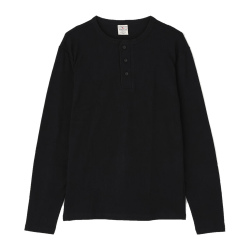 AVIREX,アビレックス,Tシャツ,ヘンリーネック,長袖,デイリーウェア,RIB,HENLEY,NECK,L/S,T-SHIRT,リブ,7834930020,6153482