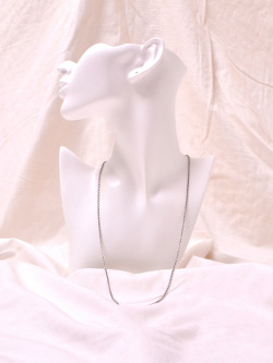 ◎Silver 925 あづきチェーン太目3.5ミリ幅 60cm 刻印有 C100-60