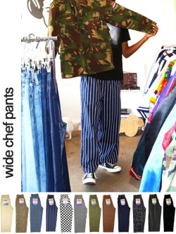 COOKMAN,クックマン,シェフパンツ,ワイドシェフパンツ,メンズ,レディース,デニム,ペイズリー,ストライプ,レオパード,231-118
