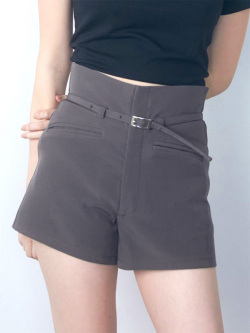 EMODA エモダ ハイウエスト ベルト ショートパンツ レディ―ス A