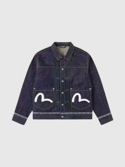 EVISU,エヴィス,ジーンズ,デニムジャケット,セルビッチ,カモメ,刺繍,プリーツ,ブラウス,Gジャン,2ESHTM6DJ1001
