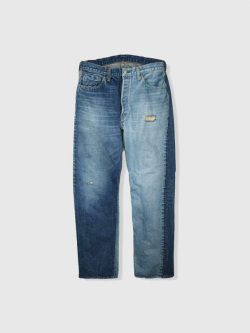 FULLCOUNT,フルカウント,0105,ジーンズ,加工,2025AW,ワイド,ワイドストレート,ルーズ,1351-0105,HALF,＆,HALF,WORKS,OF,ART,SERIES