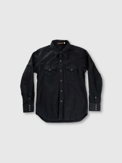 FULLCOUNT,フルカウント,デニム,シャツ,ウエスタン,8oz,ブラックデニム,黒,日本製,国産,Denim,Western,Shirt,綿,100%,4894BKBK