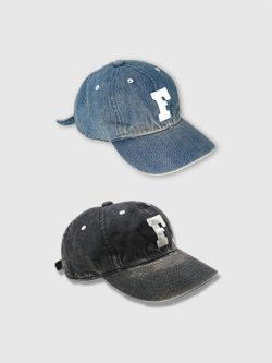 FULLCOUNT,フルカウント,キャップ,メンズ,レディース,アメカジ,帽子,6Panel,Denim,Baseball,Cap,'F',Patch,Vintage,Wash,6843HW