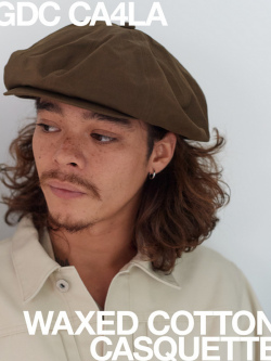 CA4LA,×,GDC,キャスケット,Waxed,Cotton,Casquette,カシラ,ジーディーシー,ワックス,コットン,オイル,ブラック,ブラウン,GD0521