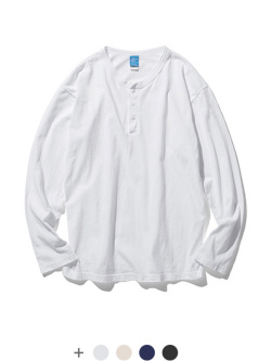 Good,On,グッドオン,ヘンリーネック,Tシャツ,長袖,レディース,メンズ,ユニセックス,ロンT,大きいサイズ,ブランド,GOLT-1601