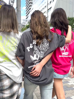 GYDA,BALLOON,BUNNY,BIG,Tシャツ,ジェイダ,Tシャツ,半袖,ロゴ,シンプル,おしゃれ,かわいい,ゆったり,大き目シルエット,072532710001