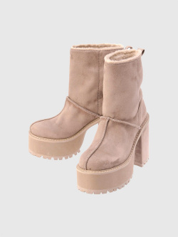 GYDA,ジェイダ,フェイクムートン,platform,ショート,ブーツ,厚底,レディース,厚底ブーツ,12cm,フェイクムートン,072551805001
