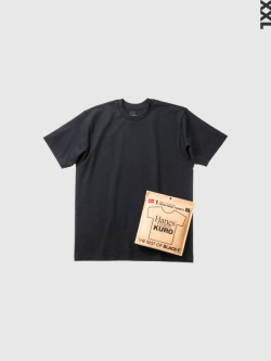 Hanes,KURO,XXL,ヘインズ,クロ,Tシャツ,メンズ,レディース,半袖,黒,黒T,ユニセックス,大きいサイズ,綿100%,無地,HM1-B201
