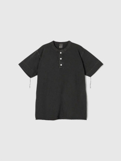 Healthknit,ヘルスニット,ヘンリーネック,Tシャツ,メンズ,レディース,半袖,無地,ピグメント,シンプル,10060