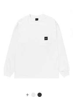 HUF,ハフ,Tシャツ,長袖,メンズ,レディース,ブランド,綿,100%,シンプル,ワンポイント,ポケットTシャツ,TS80131