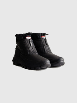 靴 HUNTER INTREPID ANKLE ZIP SNOW BOOT Amazon.com | Hunter Intrepid Ankle Zip Snow Boot Black 6 M
