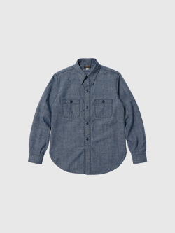 JELADO,ジェラード,シャツ,New,Hope,長袖,インディゴ,シャンブレー,WORKタグ,ワークシャツ,LAST,RESORT,ラストリゾート,日本製,AG94124