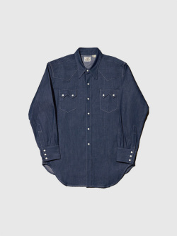 70's VINTAGE Levi's デニム半袖シャツ　M 25au20b1.jpg