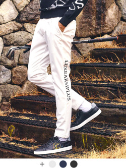 LUXEAKMPLUS,リュクスエイケイエムプラス,ゴルフ,ウェア,メンズ,レディース,冬,ゴルフ,ブランド,サイドロゴスラックスパンツ,LAB-23030