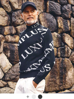 LUXEAKMPLUS,リュクスエイケイエムプラス,ゴルフ,ウェア,メンズ,レディース,冬,ゴルフ,ブランド,総柄,LAK-23018