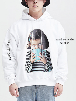 ACME',DE,LA,VIE,ADLV,アクメドラビ,パーカー,レディース,メンズ,ユニセックス,おしゃれ,BABY,FACE,HOODIE,WHITE,WITH,A,MUG,MUG-HD-WH