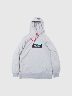 NANGA ナンガ パーカー ボックスロゴ プルパーカー 裏毛 フェレーヤーン リサイクルコットン フーディー ECO HYBRID BOX LOGO SWEAT HOODIE UNISEX NANGA ナンガ パーカー ボックスロゴ プルパーカー 裏毛 フェレー