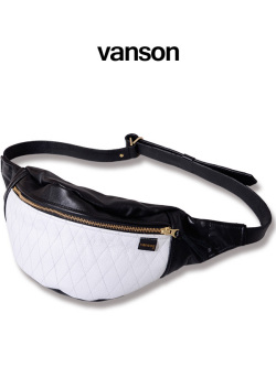 vanson　レザーバッグ　ショルダー　バンソン VANSON バンソン キルティング レザー ウエスト バッグ ショルダー