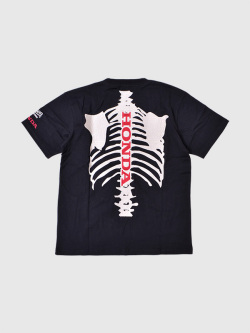 VANSON,HONDA,バンソン,ホンダ,Tシャツ,メンズ,レディ―ス,半袖,大きいサイズ,ホンダレーシング,HRC,ボーン刺繍,ボーン,骨,HRV-2402