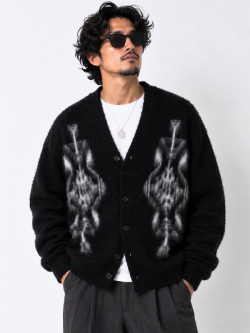 PENDLETON,ペンドルトン,カーディガン,モヘア混,シャギー,ニット,カーディガン,ダブルジャガード,ネイティブ柄,6575-6017