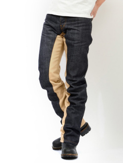 児島ジーンズ KOJIMA ジーンズ デニム パンツ モンキー コンボパンツ ワーク 切り替え RNB-1059B 日本製 アメカジ ○