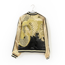 スクリプト 花旅楽団 和柄 スカジャン 鳳凰 刺繍 SKJ-71k 