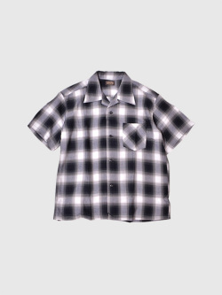 極美品　シュガーケーン　Sugar Cane 半袖　チェックシャツ M〜L相当 SUGAR CANE シュガーケーン オンブレー チェック オープン