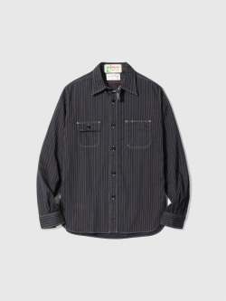 SUGAR,CANE,シュガーケーン,シャツ,ワーク,ブラック,ウォバッシュ,ストライプ,フィクションロマンス,ドット,ストライプ,SC29585