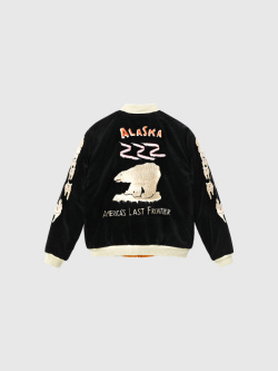 TAILOR,TOYO,テーラー東洋,スカジャン,別珍,2025,Late,1950s,Velveteen,Souvenir,Jacket,POLAR,BEAR,ALASKA,MAPTT15792-119