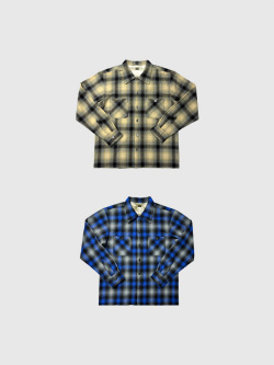 TENDERLOIN,テンダーロイン,オンブレ,チェック,シャツ,ウール,OMBRE,CHECK,SHIRTS,BEIGE