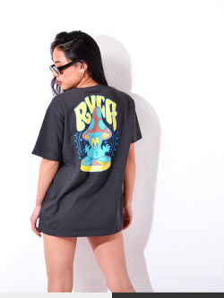 RVCA,ルーカ,Tシャツ,半袖,綿100%,サーフ,スケボー,キノコ,カラフルデザイン,BC041-257